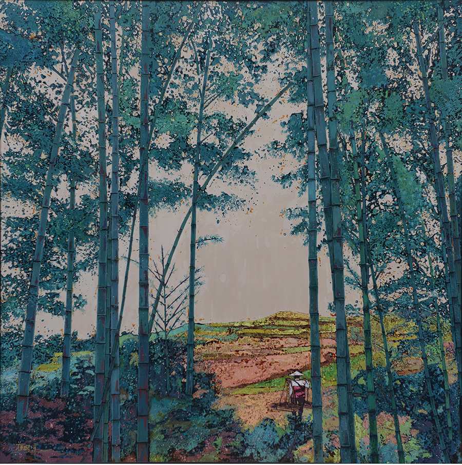 1732067376251090.jpg 蘇國偉《竹露舞春風(fēng)》90×90cm.jpg